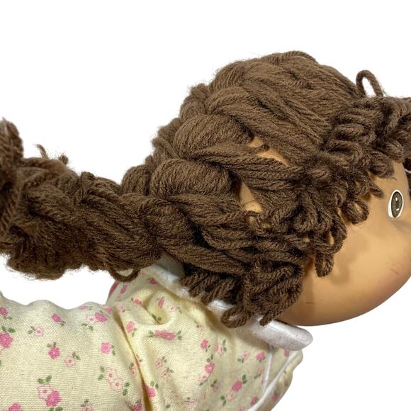 Vintage Cabbage Patch Doll Xavier Roberts Brown Ponytail Hair 1982 - Picture 3 of 9